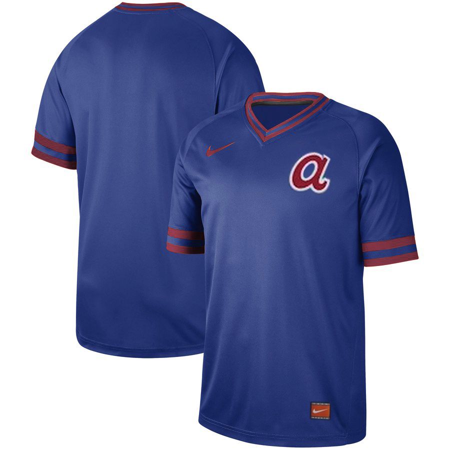 2019 Men MLB Atlanta Braves blank blue Nike Cooperstown Collection Jerseys->seattle mariners->MLB Jersey